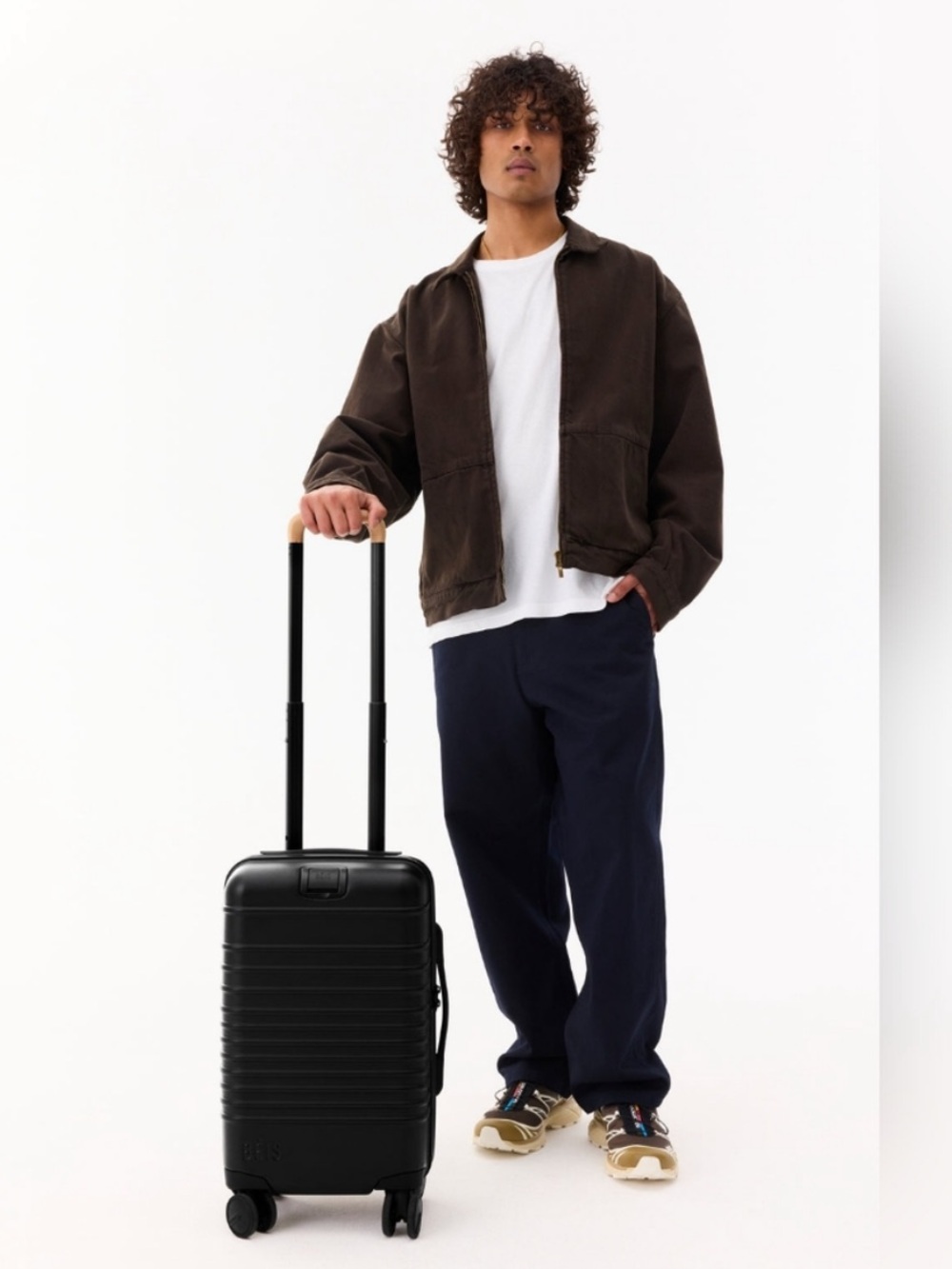 BEIS Small Carry On Black Luggage Spinner International TSA lock NWT - Picture 2 of 6
